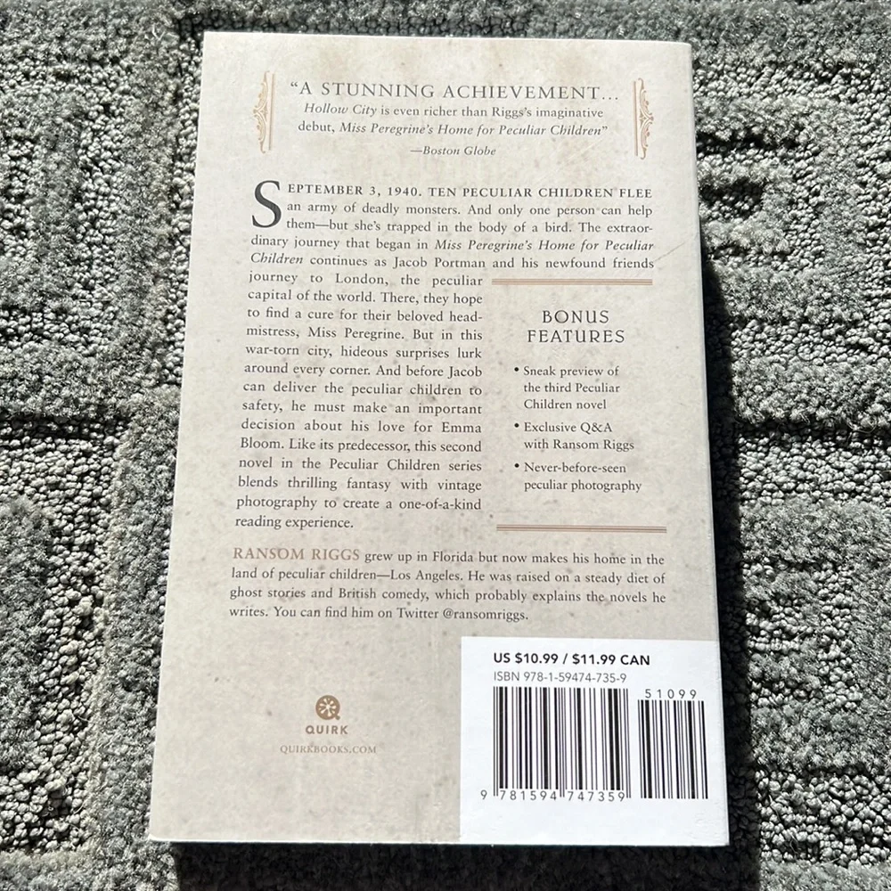 Hollow City~ by Ransom Riggs - Picture 2 of 3